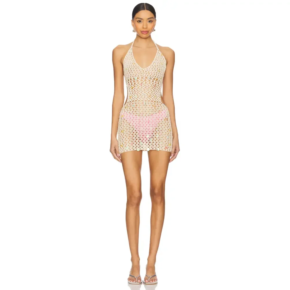 superdown Capucine Mini Dress in Cream - Picture 1 of 5